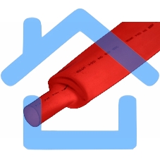 Трубка термоусадочная 40.0/20.0 1м красн. Rexant 24-0004