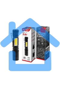 Фонарь универсальный рабочий головной/боковой свет, набор отверток, алюминиевый корпус, 2 х АА