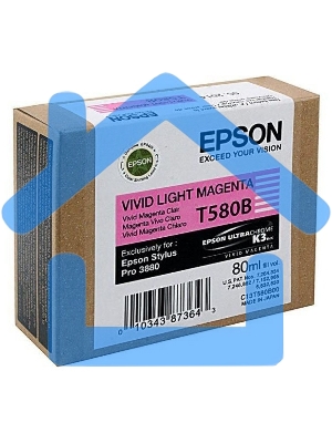Картридж струйный Epson C13T580B00 светло-пурпурный (80ml)