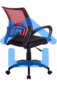 Кресло компьютерное Бюрократ CH-695NLT красный TW-35N сиденье черный TW-11, сетка/ткань, крестовина пластик