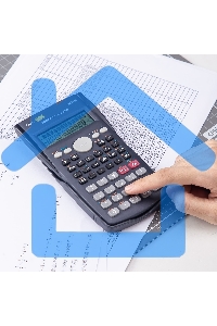 Калькулятор научный Deli ED82MS темно-синий 10+2-разр.