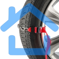 Цепи (браслеты) противоскольжения Rexant для легковых автомобилей, однорядные, к-т 4 шт.