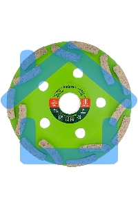 Чашка алмазная СИБРТЕХ зачистная 125мм Двухрядная 72955