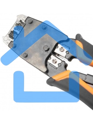 Инструмент обжимной Hyperline HT-500R для RJ-45/RJ-12/RJ-11 (упак:30шт)