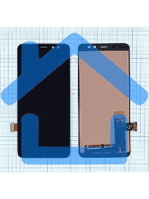 Дисплей для Samsung Galaxy A8 (2018) SM-A530F в сборе с тачскрином (TFT) черный
