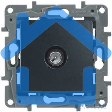 Розетка ETIKA TV оконечная, антрацит