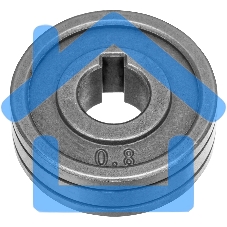 Подающий ролик, V профиль под стальную проволоку 0,8-1мм, 2 шт Denzel