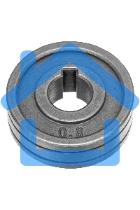 Подающий ролик, V профиль под стальную проволоку 0,8-1мм, 2 шт Denzel