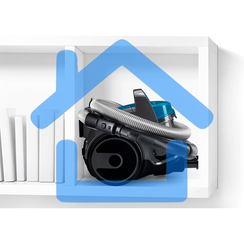 Пылесос Bosch BGS05A220 Global синий/серый, 700/800 Вт, уборка сухая, пылесборник контейнер 1.5 л