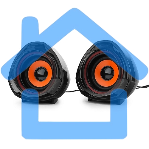 Акустическая система 2.0 Gembird SPK-105, черный, 5 Вт, регулятор громкости, USB-питание