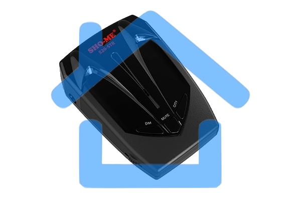 Радар-детектор Sho-Me 520-STR черный