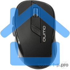 Мышь беспроводная Qumo Office Line M63 серый, 1600 dpi, радиоканал, USB, кнопки - 6