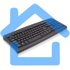 Клавиатура Lime K-0494 RLSK USB Standart Black 104 keyboard with RUS/LAT keys and Special scroll key, Rus(red)/Lat(белый)
