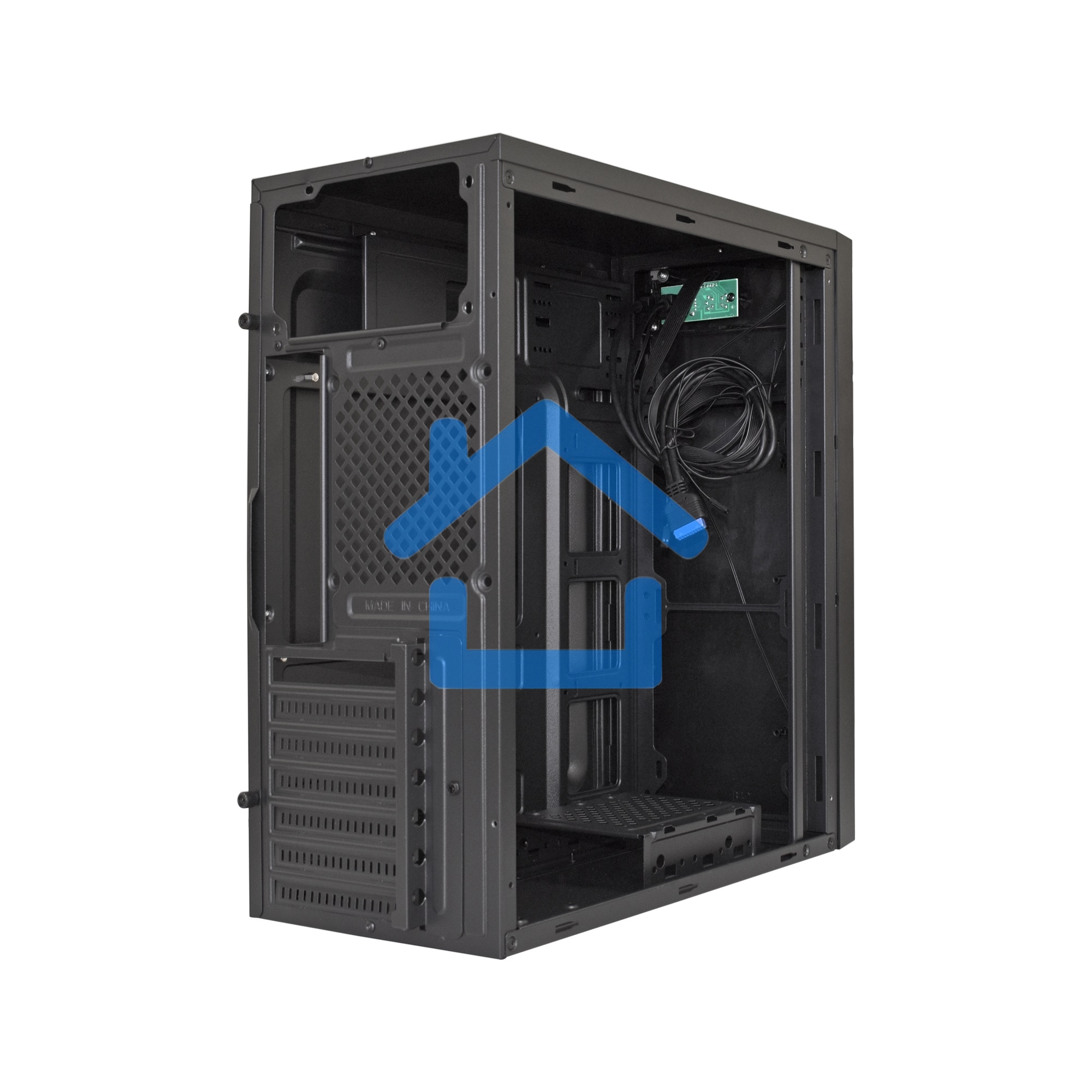 Компьютерный корпус Miditower ExeGate XP-333U Black, ATX, (XP500, Black,120мм), 1*USB/2*USB 3.0, Audio