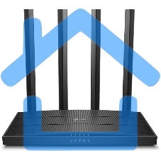 Роутер беспроводной TP-Link Archer C80 AC1900 10/100/1000BASE-TX черный