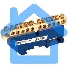 Шина нулевая на DIN-изол. ШНИ 8х12-12-Д-С ИЭК YNN10-812-12D-K07