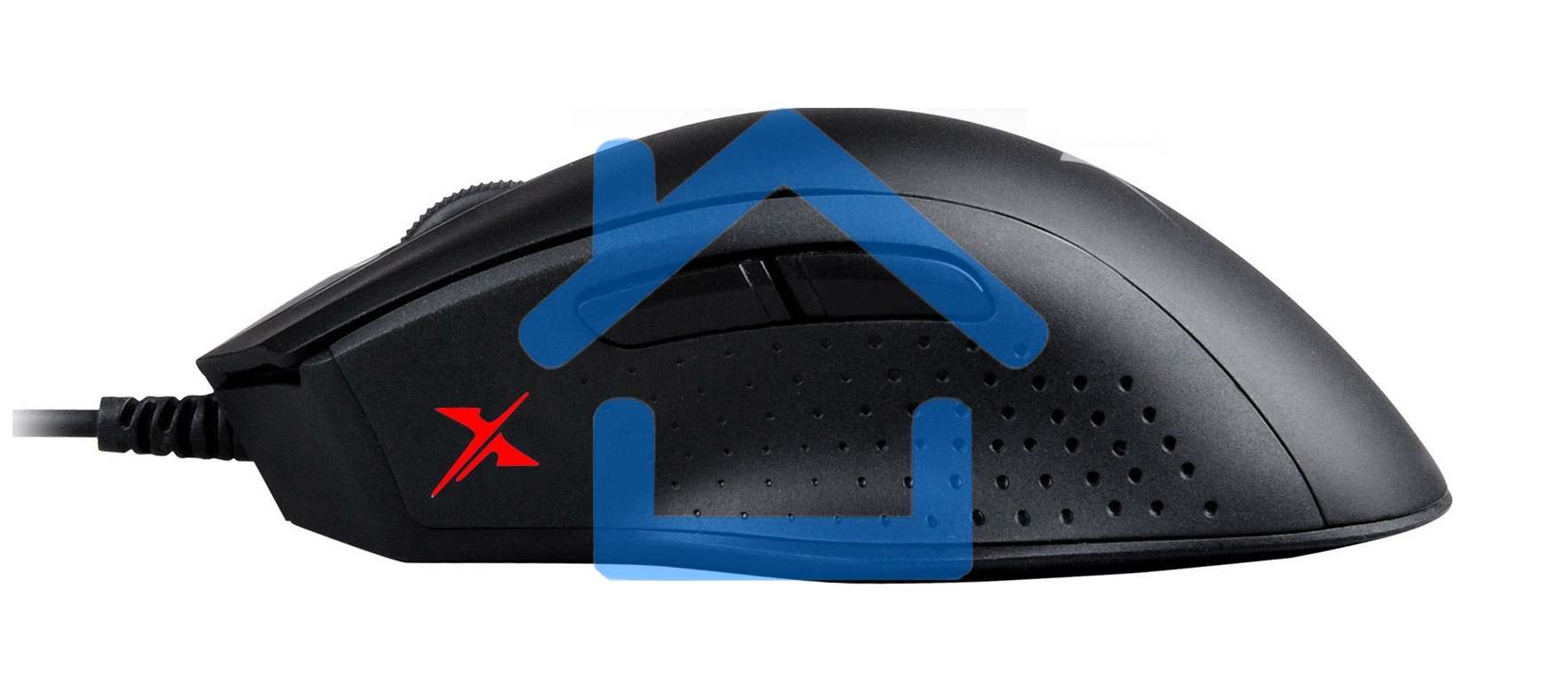 Мышь проводная A4Tech Bloody X5 Pro черный, 16000 dpi, USB, кнопки - 9