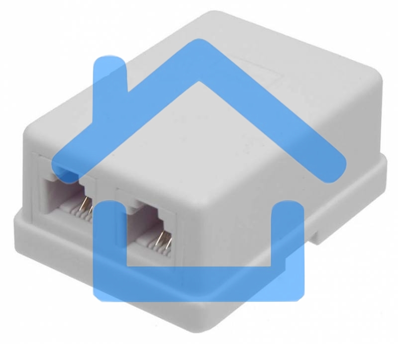 Модуль TWT (TWT-SA2-WH) Настенная коробка 2 порт. для Keystone