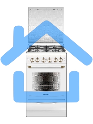 Плита газовая Gefest ПГ 5100-02 0181 белый, конфорок 4 шт, духовка 52 л, 50 см x 85 см x 58.5 см