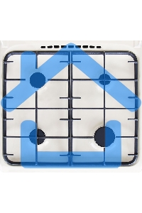 Плита газовая Gefest ПГ 5100-02 0182 бежевый, конфорок 4 шт, духовка 52 л, 50 см x 85 см x 58.5 см