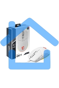 Мышь проводная MSI Clutch GM11 белый оптическая (5000dpi) USB (5but)