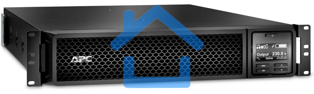 Источник бесперебойного питания APC Smart-UPS SRT, 1000VA/1000W, On-Line, Extended-run, Rack 2U (Tower convertible), черный