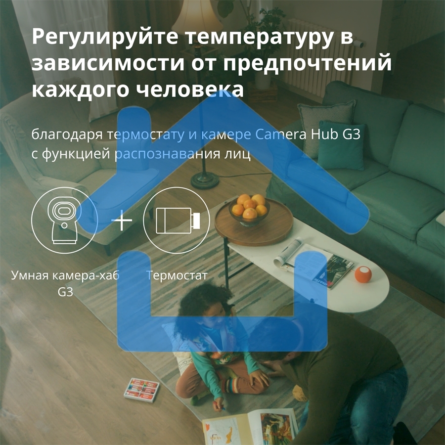 Термоголовка Aqara Smart Radiator Thermostat E1 (SRTS-A01) для радиат. резьбовой