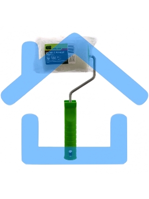 Валик ПОРОЛОН с ручкой, 100 мм, D - 48 мм, D ручки - 6 мм Россия Сибртех