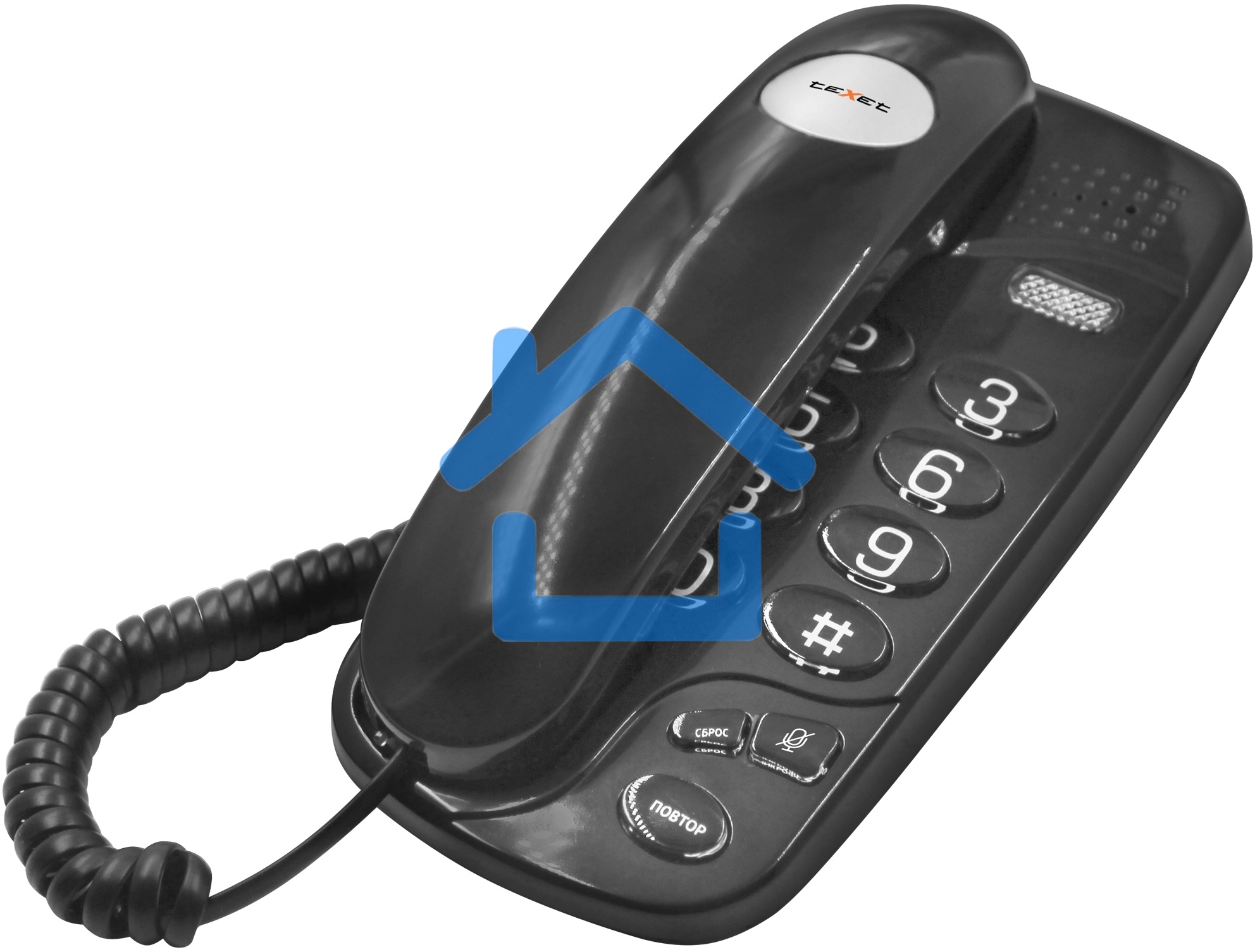 Проводной телефон teXet TX-238 черный