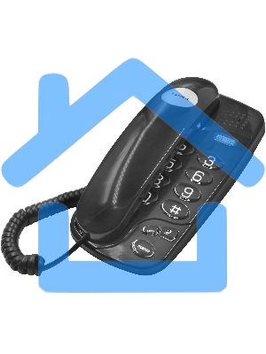 Проводной телефон teXet TX-238 черный