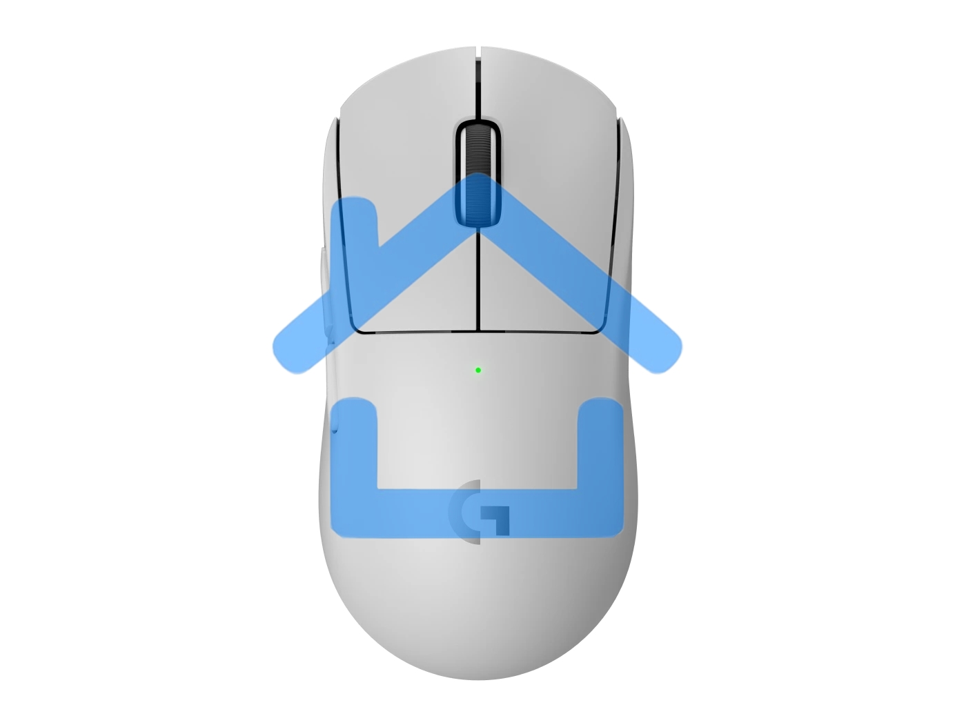 Мышь беспроводная Logitech G PRO X SUPERLIGHT 2 белый, 32000 dpi, радиоканал, USB, кнопки - 5