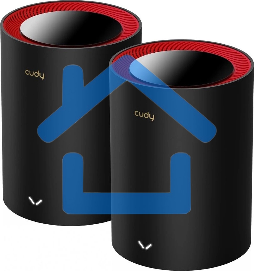 Бесшовный Mesh роутер Cudy M3000(2-PACK) AX3000 10/100/1000/2500BASE-T, белый (упак.:2шт)
