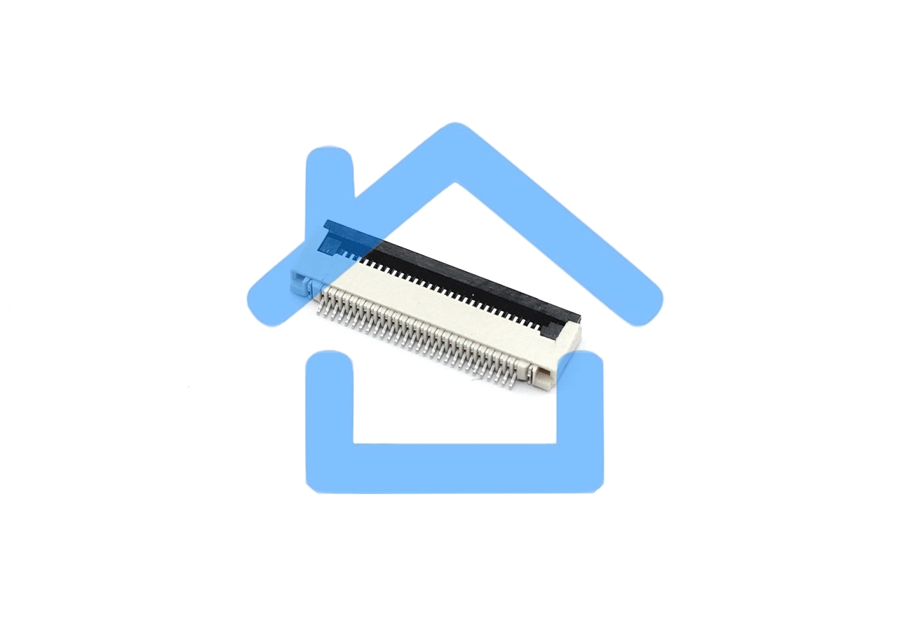 Разъем FPC Flip-Lock 0510-28RLGF 28 pin высота 1мм шаг 0,5мм