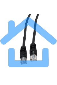 Патч-корд UTP Cablexpert кат.5e, 0.5м, литой, многожильный, черный