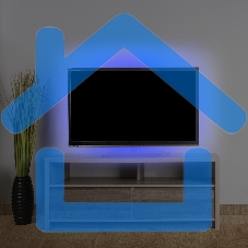 Лента светодиодная с USB коннектором 5 В, 8 мм, IP65, SMD 2835, 60 LED/m, цвет свечения синий