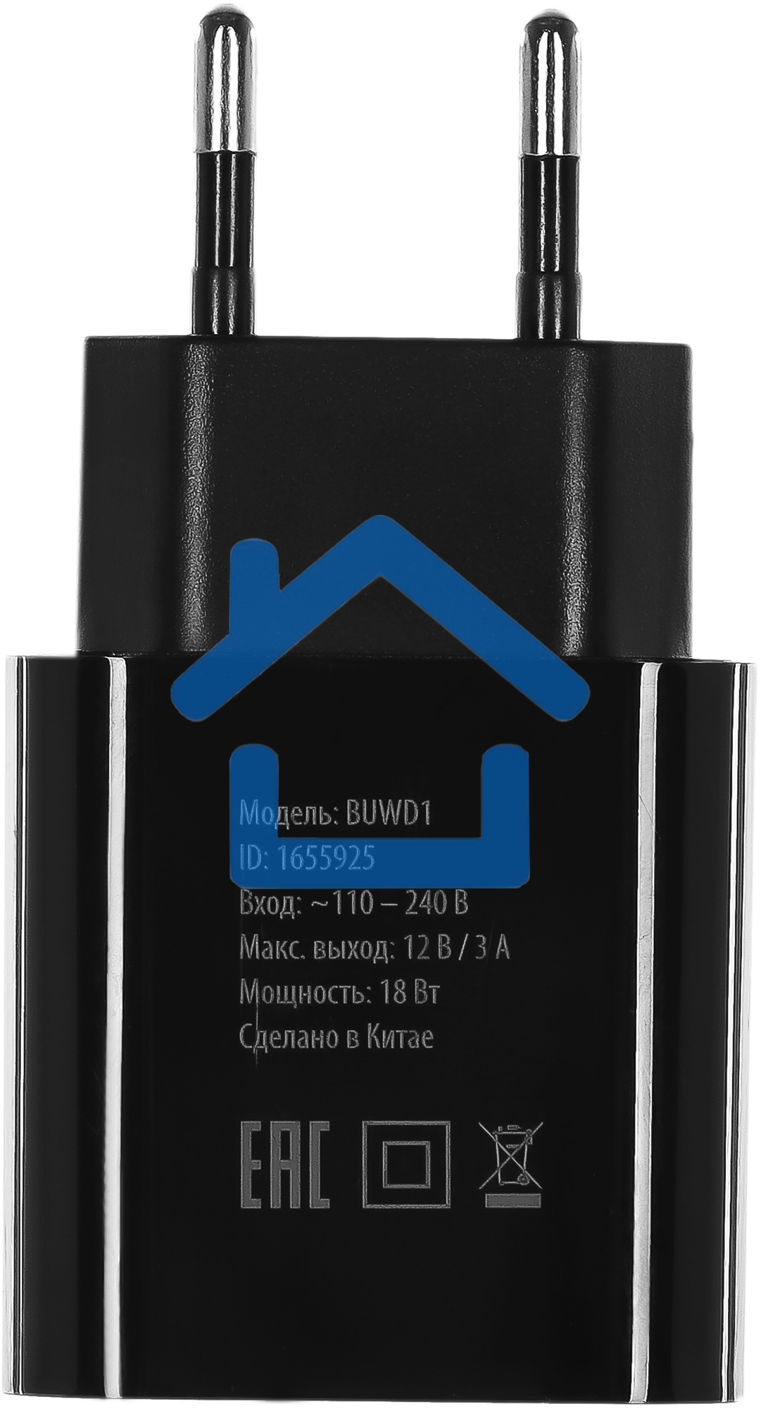Сетевое зарядное устройство Buro BUWD1 3A PD+QC черный