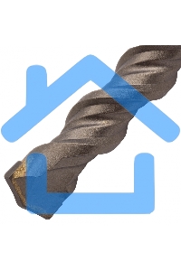 Бур по бетону Denzel двойная спираль, Cobalt W-tip, 18x310 мм, SDS PLUS