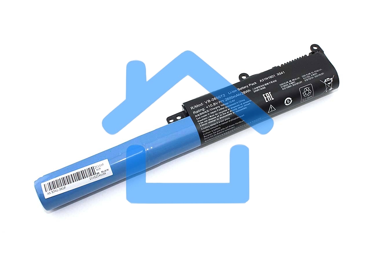Аккумуляторная батарея для ноутбука Asus X541UA (X541-3S1P) 10.8V 2600mAh OEM черный