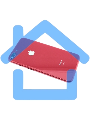 Задняя крышка (корпус) в сборе с рамкой для Apple iPhone 8 Plus красная
