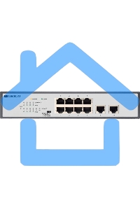 Неуправляемый PoE-коммутатор ORIGO Unmanaged Switch 8x1000Base-T PoE, 2x1000Base-T, PoE Budget 120W, Long-range PoE up to 250m, 19