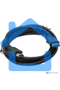 Кабель HDMI C-HM-HM-1.8M Wize, 1.8 м, v.2.0, 19M/19M, позол.разъемы, экран, черный, пакет