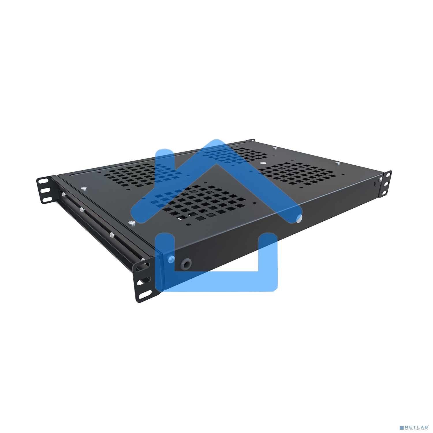 Модуль вентиляторный NTSS (NTSS-FAN4/19T-BL) 4 вент. черный (упак.:1шт)