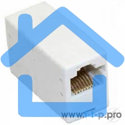 Коннектор проходной адаптер RJ45 Gembird Соединитель RJ-45F/RJ-45F TA350/1