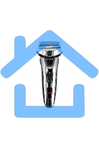 Электробритва Centek CT-2174 (черн/хром) cеточная, плавающая головка, триммер, LED