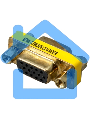 Переходник Rexant (17-6817) ПЕРЕХОДНИК гн.VGA - гн.VGA GOLD