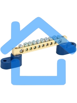 Шина нулевая ШНИ-6х9-10 У2-С на 2-х. угл. изол. ИЭК YNN10-69-10C2-K07