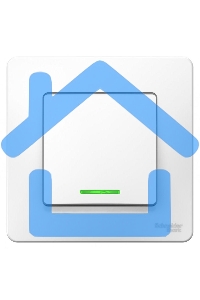 Выключатель 1-кл. СП BLANCA (сх.1) 10А 250В с подсветкой белый SchE BLNVS010111