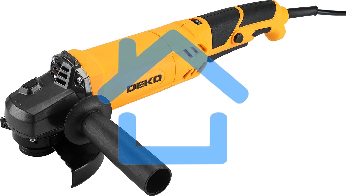 Углошлифовальная машина Deko DKAG1500 1500Вт 12000об/мин рез.шпин.:M14 d=125мм