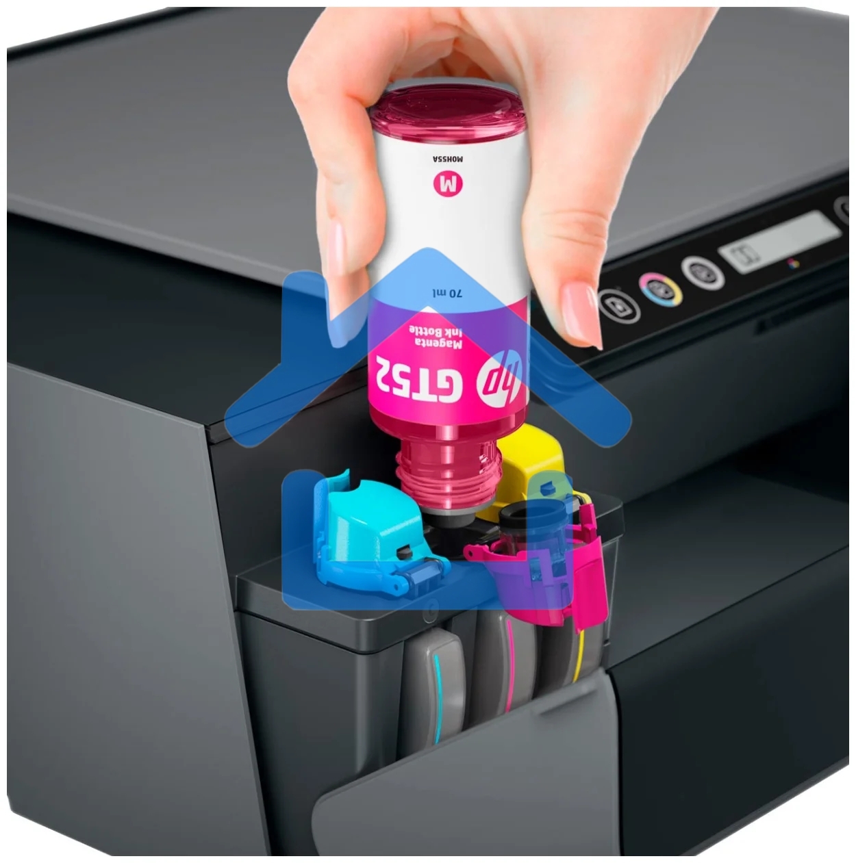 МФУ струйное HP Smart Tank 500 (4SR29A), A4, цветной, печ. до 22 стр/мин. (ч/б) до 16 стр/мин. (цвет), скан. до 8 стр/мин. (ч/б) 4 стр/мин. (цвет), 1200x1200dpi, USB