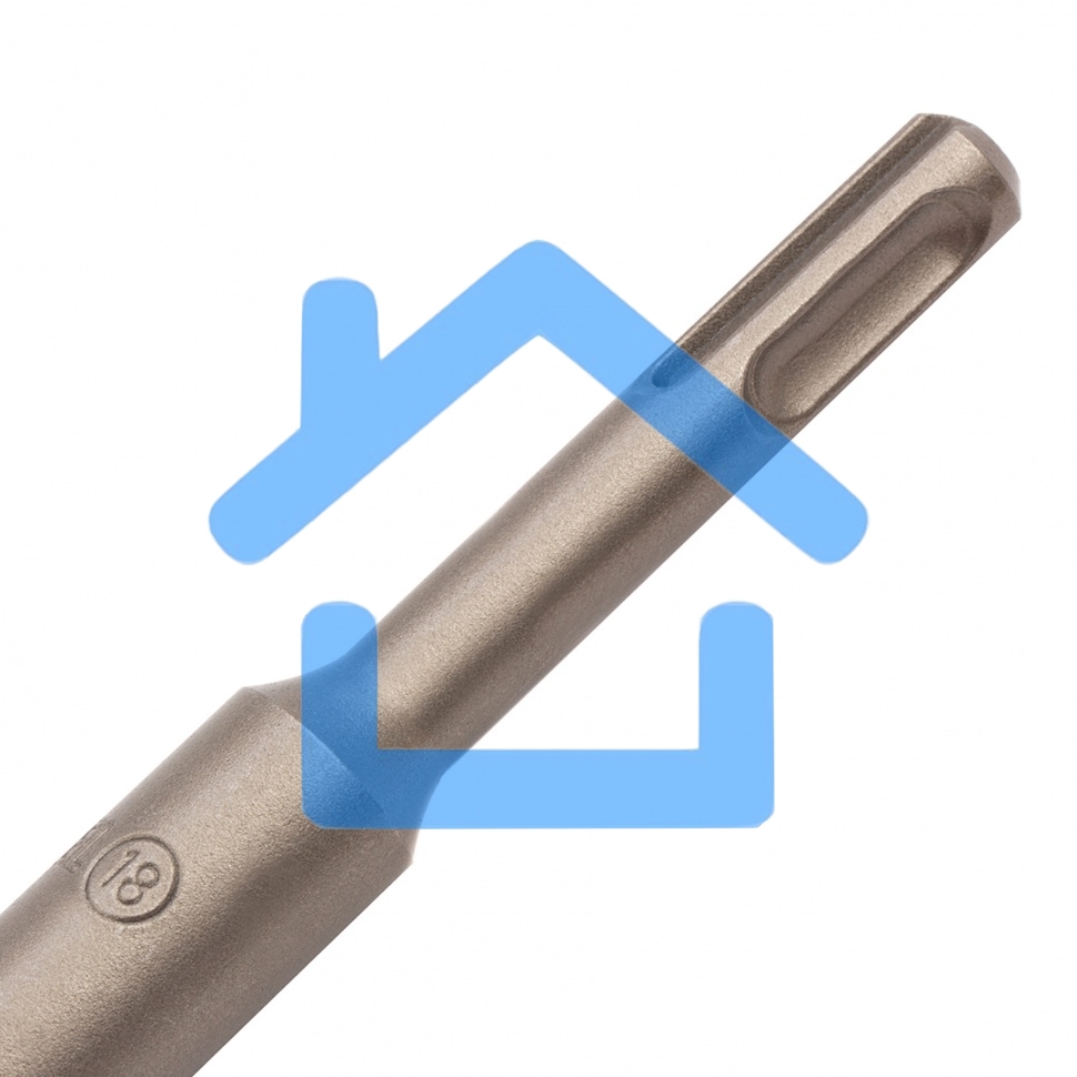 Бур по бетону, двойная спираль, Cobalt W-tip, 18x310 мм, SDS PLUS Denzel